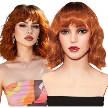 Paruka Paruka krátké syntetické vlasy kaštanová Althair dámská