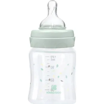 KikkaBoo Kojenecká láhev 120ml 0m+ Jungle King Mint