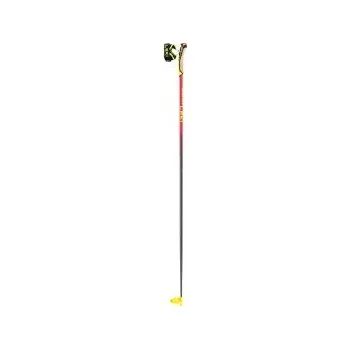 Trekingová hůl LEKI Mezza Ultralite naturalcarbon-bright red-neonyellow 140 cm; Červená hole + DÁREK DLE VÝBĚRU!