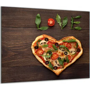 Obraz SKLENĚNÁ OCHRANNÁ DESKA NA SPORÁK 60x52 PIZZA