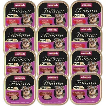 ANIMONDA Vom Feinsten mini junior MIX příchutí 12x100g