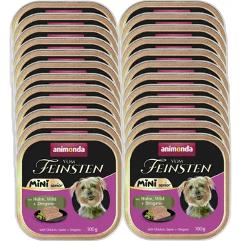Krmivo pro psa ANIMONDA Vom Feinsten mini senior kuře/zvěřina/oregano 24x100g