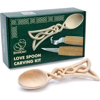 Pracovní nůž BeaverCraft hobby sada Celt Spoon Carving Hobby Kit