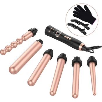 Kulma Bestope 6v1 keramická kulma na vlasy, ionizační, růžové zlato