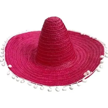 Klobouk MEXICKÉ SOMBRERO KLOBOUK 60 CM ČERVENÉ