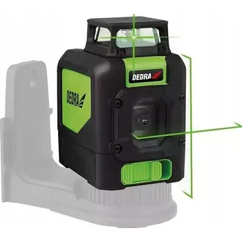 Měřící laser Samonivelační křížový laser Laserová vodováha 1D DEDRA 360° zelený