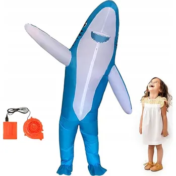 Karnevalový kostým NAFUKOVACÍ PŘEVLEK KOSTÝM žralok KOSTÝM 150-190 cm