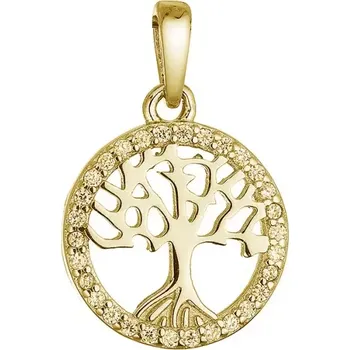 Přívěsek Stříbrný pozlacený přívěsek strom života 14051.1