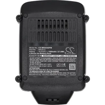 Baterie Cameron Sino CS-WRX540PW pro Worx WG540 blower/sweeper - neoriginální