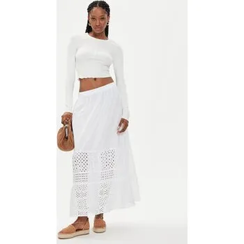 Dámská sukně United Colors Of Benetton Trapézová sukně 49HSD003N Bílá Regular Fit L