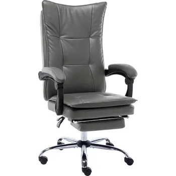 Kancelářská židle antracitová umělá kůže - 8719883889788