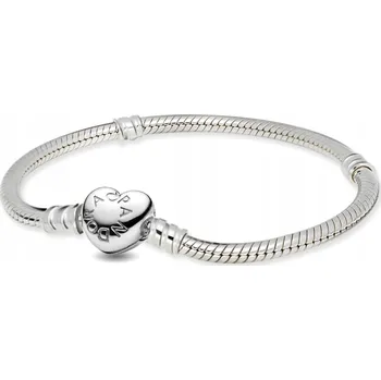 Náramek Náramek Pandora stříbrný 925 had s motivem srdce