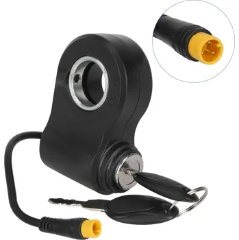 Příslušenství k domovnímu zvonku Originální 3-pinový elektrický zámek se žlutým konektorem pro Kukirin G2 Pro a G2 Max