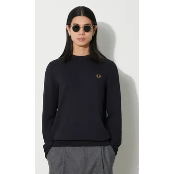 Pánské oblečení Vlněný svetr Fred Perry, XXL, námořnická modř, 59X
