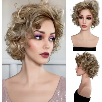 Paruka Paruka krátké syntetické blond vlasy Althair dámská