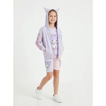 Dívčí oblečení Sinsay - Mikina na zip s kapucí Kuromi - fialová - 362DN-44X - 362DN-44X-122