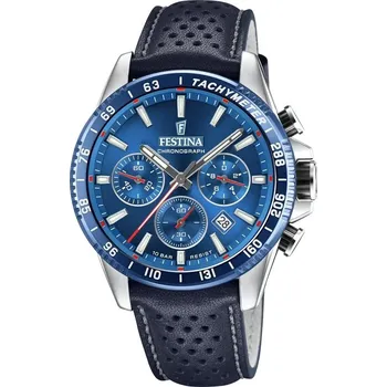 Hodinky PÁNSKÉ HODINKY FESTINA F20561/3 MODRÉ STOPKY