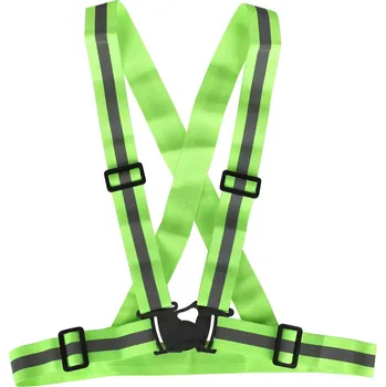 reflexní vesta Zelená reflexní bezpečnostní vesta s vysokou viditelností