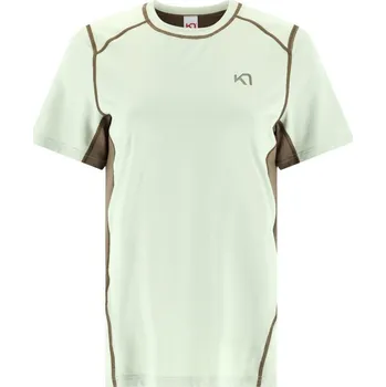 Dámská móda Dámské vlněné tričko s krátkým rukávem Kari Traa Sval Zelená S