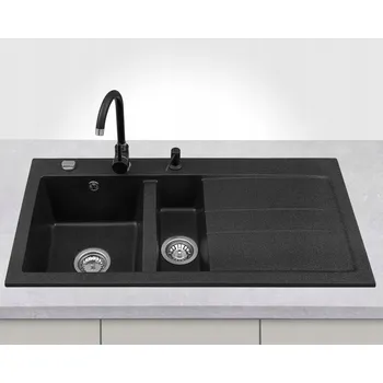 Granitový dřez Dřez jednopůlkový Lavello granit černý