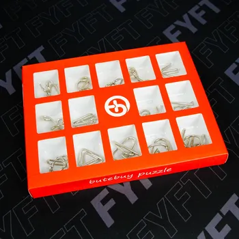 Hlavolam Sada 15 hlavolamů (Butebuyy) Barva: Červená