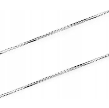 Řetízek Řetízek na kotník rhodiovaný, stříbro 925, vzor kostka, 1.85g, klasická elegance R40