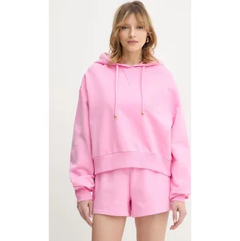 Dámská mikina Bavlněná mikina Just Cavalli 80PAIE15.CF100 růžová 30X, vel. XS
