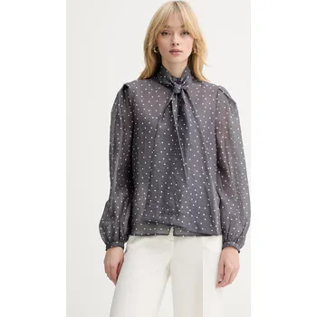 Dámská košile Košile s příměsí lnu Silvian Heach TINIZ GPP26235BL šedá 09A, vel. 38