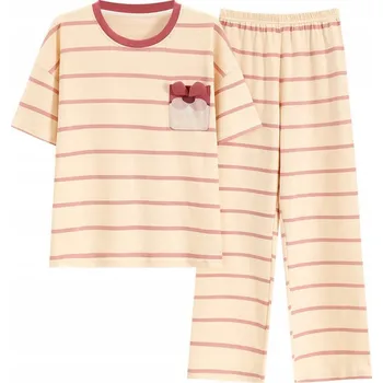 Dámské pyžamo Dámské PYŽAMO pohodlné KOMPLET tričko a kalhoty do nemocnice sanatoria M