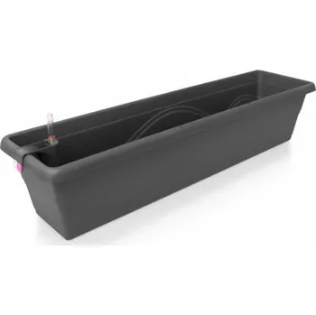 Plastkon samozavlažovací truhlík Extra Line Smart Antracit, 79.5x21x17 cm