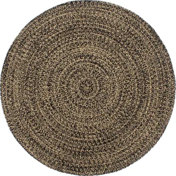 Koberec Ručně vyrobený koberec juta černohnědý 240 cm Černý343622