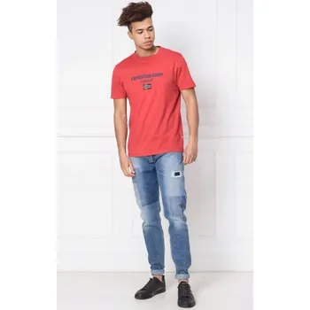 Dámské oblečení TOMMY HILFIGER MODRÉ DŽÍNY S ODĚRKAMI (33)