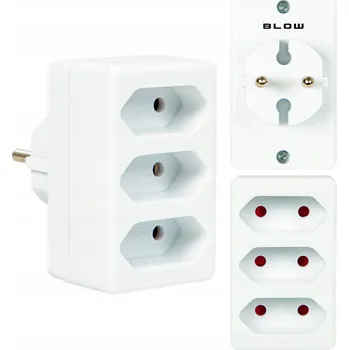 Elektrická zásuvka Elektrická prodlužovací lišta rozbočka Blow bílá
