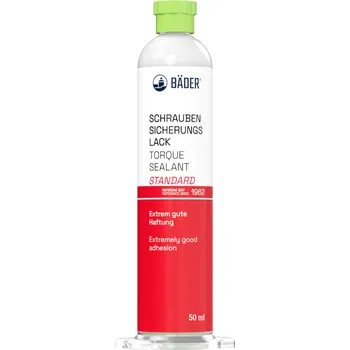 Průmyslové lepidlo BÄDER TORQUE SEALANT STANDARD lak na zabezpečení šroubů, kartuše 50 ml Barva: červená