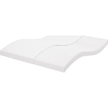 Matrace Pěnová matrace bílá 180 x 200 cm 7 zón tvrdost 20 ILD - 8720845436971