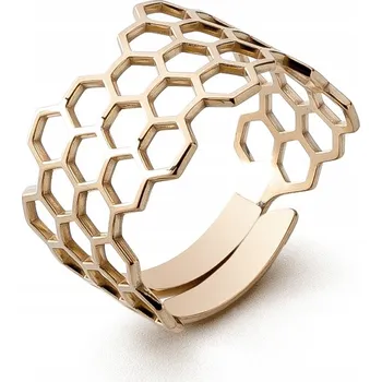 Prsten PRSTÝNEK - MEDOVÁ PLÁSTEV , STŘÍBRO 925