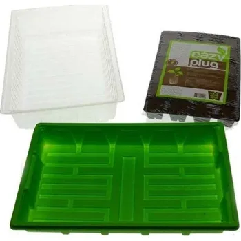Minipařeniště HGA Garden Propagator 42 - 38x24x13.5 cm, plastový skleníček se sadbovačem Eazy Plug CT24