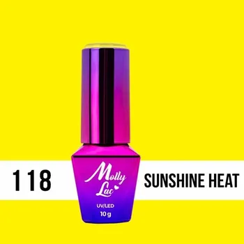 Lak na nehty Hybridní lak na nehty MOLLYLAC 10g Welcome to Ibiza Sunshine Č.118