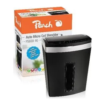 Skartovačka PEACH skartovač Auto Micro Cut PS600-10, 10 min. non-stop skartace, P-5, 20 l + Doprava ZDARMA