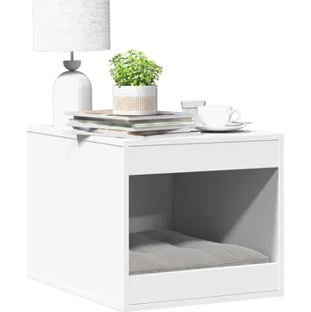 Skříňka na kočičí záchod bílá 47 x 59 x 42 cm kompozitní dřevo - 8721158499905