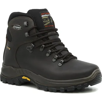 Pánská treková obuv GRISPORT Classic hnědá pánská kožená outdoor obuv Vibram s mebránou Spo-Tex® 47