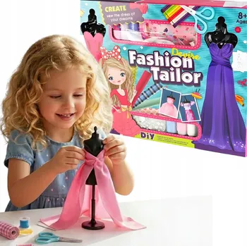 kreativní sada Sada pro návrh módy šatů a sukní, šití, figuríny a příslušenství