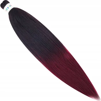 Příčesek Syntetické vlasy umělé copánky EASY BRAID PRE-STRECHED Ombre #1B/BUG