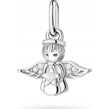 Přívěsek Dámský PŘÍVĚSEK ze stříbra ryzost 925 s motivem andělíka a kubickým zirkonem + Krabička