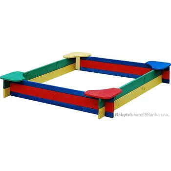 Pískoviště andrew zahradní dřevěná dekorace dětské pískoviště 0212P4S andr