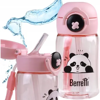 Láhev LÁHEV LAHEV NA PITÍ NA VODU DO ŠKOLKY RŮŽOVÁ 360 ML PRO DĚTI