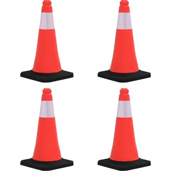 Dopravní značka Reflexní dopravní kužely s těžkými základnami 4 ks 50 cm - 8720286365120