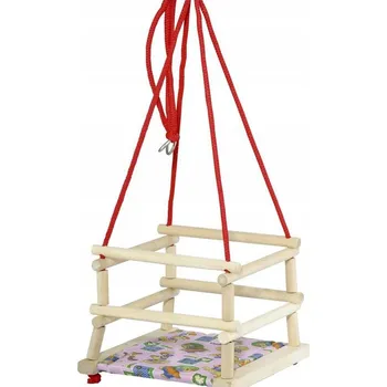 Obraz DŘEVĚNÁ ZAHRADNÍ HOUPAČKA S POLŠTÁŘEM BĄCZEK NEW 2024