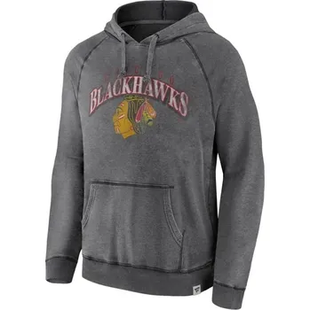 Pánská móda Fanatics Mikina Chicago Blackhawks True Classics Washed Pullover