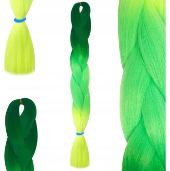 Příčesek Syntetické vlasy na copánky OMBRE ROVNÉ AS3-30